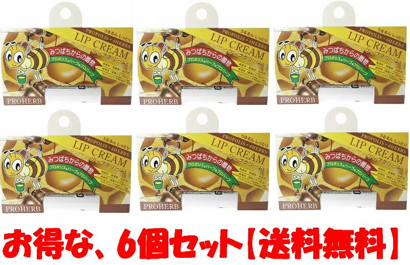 リップ（5000円程度） プロハーブリップクリーム【お得な6個セット】しかも送料無料 取り寄せ品となりますのでお届け迄に7日～10日程度かかります。