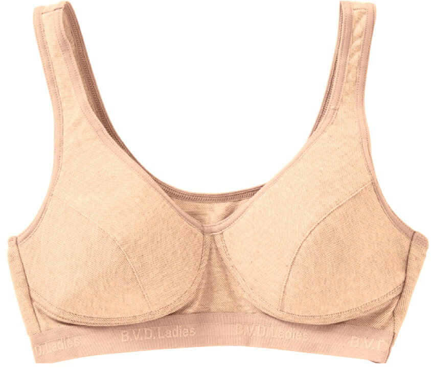 【B.V.D.】BVD￥1980と安！BVDリラックス・ブラ（ハーフトップ）（日本製）