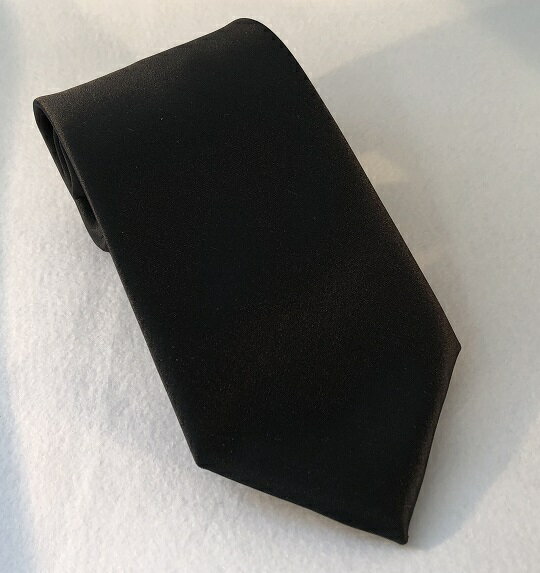定番の黒ネクタイ＿礼装用に最適；素材ポリエステル100％・サイズ＝全長138cm；幅8.8cm