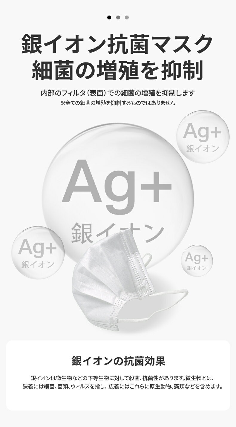 銀イオン 不織布 マスク 50枚入り 大人 女性 キッズ サイズ 全国マスク工業会 マーク 日本 国内発送 耳 白 ホワイト 普通サイズ 三層構造 男女兼用 3980以上 送料無料 Bitoway
