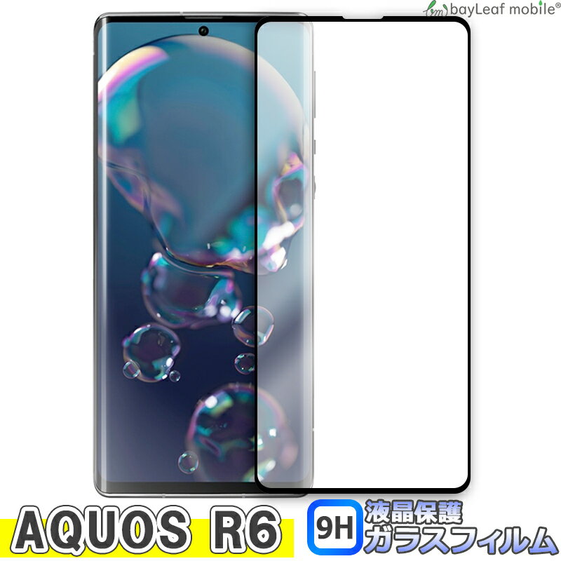 AQUOS R6 ガラスフィルム SH-51B A101SH アクオス ガラス 液晶フィルム 保護フィルム 保護シート 保護ガラス 保護シール フィルム シート 強化ガラス 強化ガラスフィルム 硬度9H 飛散防止 ガラスケース
