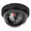 ダミーカメラ 防犯カメラ ドーム型 疑似 フェイク 監視 天井取付け 半円形 電池式 屋内 セキュリティ対策 防犯グッズ