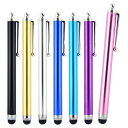 タッチペン スタイラスペン 20本セット ランダム 全7色 シリコン シンプル スマートフォン タブレット iPhone Android iPad 操作 快適 ...