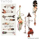 タトゥーシール タトゥー シール 3D ブーケ ギター 防水 ボディシール ボディー ペイント ハロウィン ハローウィン TATOO 入れ墨 刺青 転写 防水 かわいい カラフル TL-008
