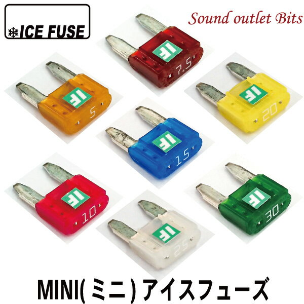 ネコポス可●ICE FUSE (アイスヒューズ)MINI (ミニ)タイプ 5A-30A