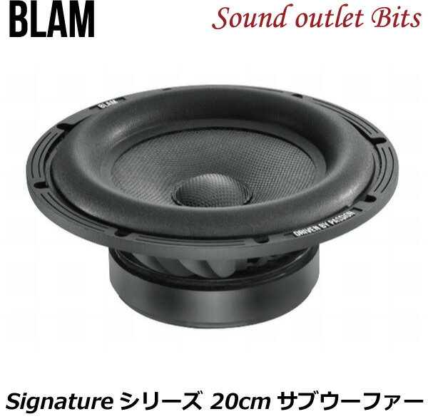 【BLAM】ブラム　WS8.120 single Signatureシリーズ　20cmカーボンサブウーファー