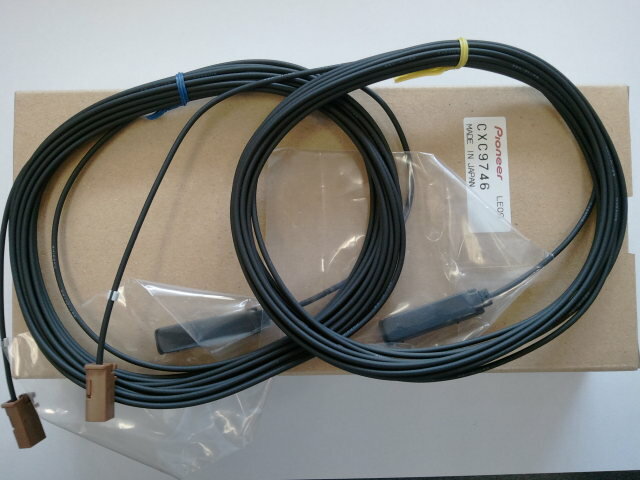 ネコポス可○【carrozzeria】カロッツェリアCXC9746/地デジフィルムアンテナ用アンテナコード2本セット　3・4番AVIC-VH9000　AVIC-ZH9000　AVIC-HRZ099　AVIC-HRZ009GII他