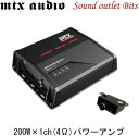 MTX AUDIO JH5001200W×1(4Ω)、375W×1(2Ω)、550W×1(1Ω)1chパワーアンプ