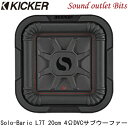 【KICKER】キッカー Solo-Baric L7T 薄型サブウーファーL7T84 4ΩDVC 22.4cmスクエア型サブウーファー