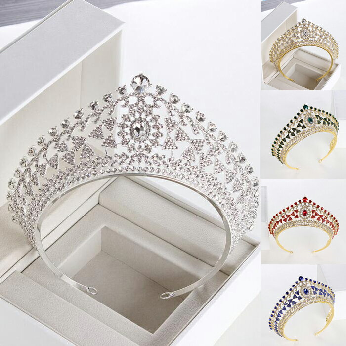 【100円OFFクーポンあり!】ティアラ アクセサリー ウェディング小物 ヘッドドレス ウェディングアクセサリー ブライダルジュエリー【5カラー】【ac122m...