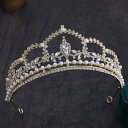 ティアラ 結婚式 ウエディング ヘッドドレス ブライダル 花嫁 髪飾り 前撮り ヘアアクセ ヘアアクセサリー ヘッドアクセサリー ウェディング ウェディングアクセサリー ブライダルアクセサリー ブライダルジュエリー パール【シルバー・ゴールド】【ac205m】