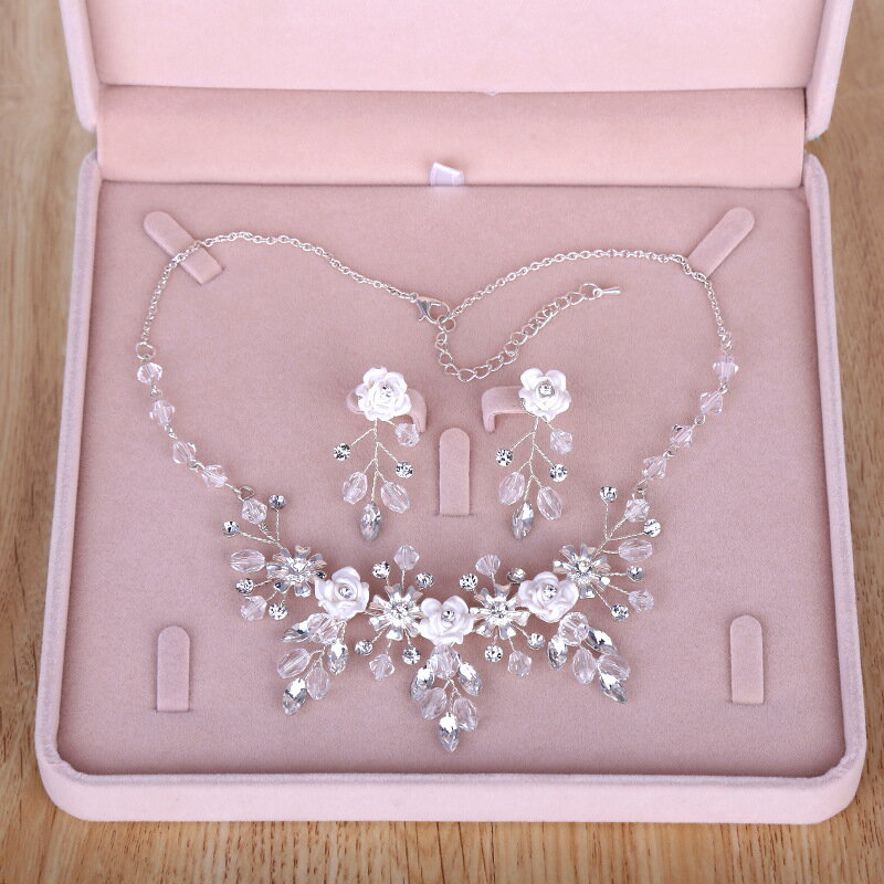 【100円OFFクーポンあり!】在庫限り販売【2点セット】ウェディングアクセサリー 2点セット ネックレス ピアス ウェディング小物 ウェディングアクセサリー ...