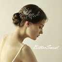 ヘッドドレス コーム髪飾り 結婚式 ヘアコサージュ ウェディング レディース髪飾り ヘアーアクセサリー ブライダルジュエリー ウェディング小物【ゴールド・シルバ...