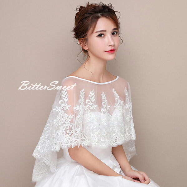ウエディングショール ブライダルケープ 花嫁 結婚式 ショール ボレロ ショール 肩掛け ストール ウェディングショール 薄手 レース ふわふわ 白 透け感 ホワイト 可愛い 上品 エレガント 二次会 発表会 披露宴 パーティー 【hpn46tc】