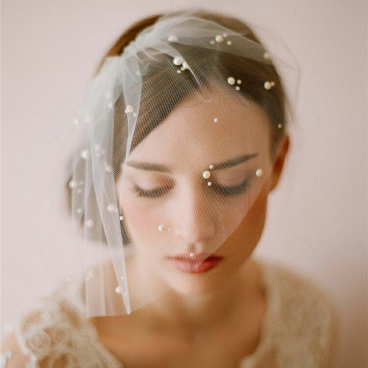 ベール ミニ ウェディング 結婚式 ベール 1層 コーム付き 金属コーム ウエディングベール Wedding Veil 髪飾り ミニベールUP儀式OK【長さは約32cm】【ts232jd】