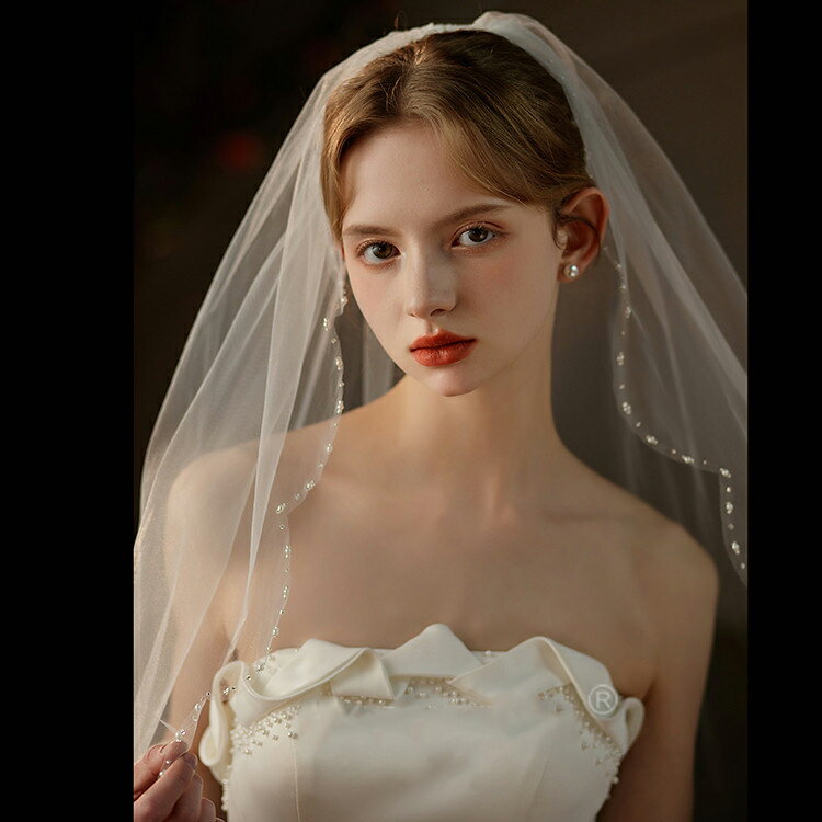 �١��� �ߥɥ� �����ǥ��� �뺧�� �١��� 1�� �������դ� ��°������ �����ǥ��󥰥١��� Wedding Veil ȱ���� ���硼�� �ߥɥ� �����ǥ��󥰥١��� Veil�ڥ�������27cm * 25cm�ۡ�ts238iy��