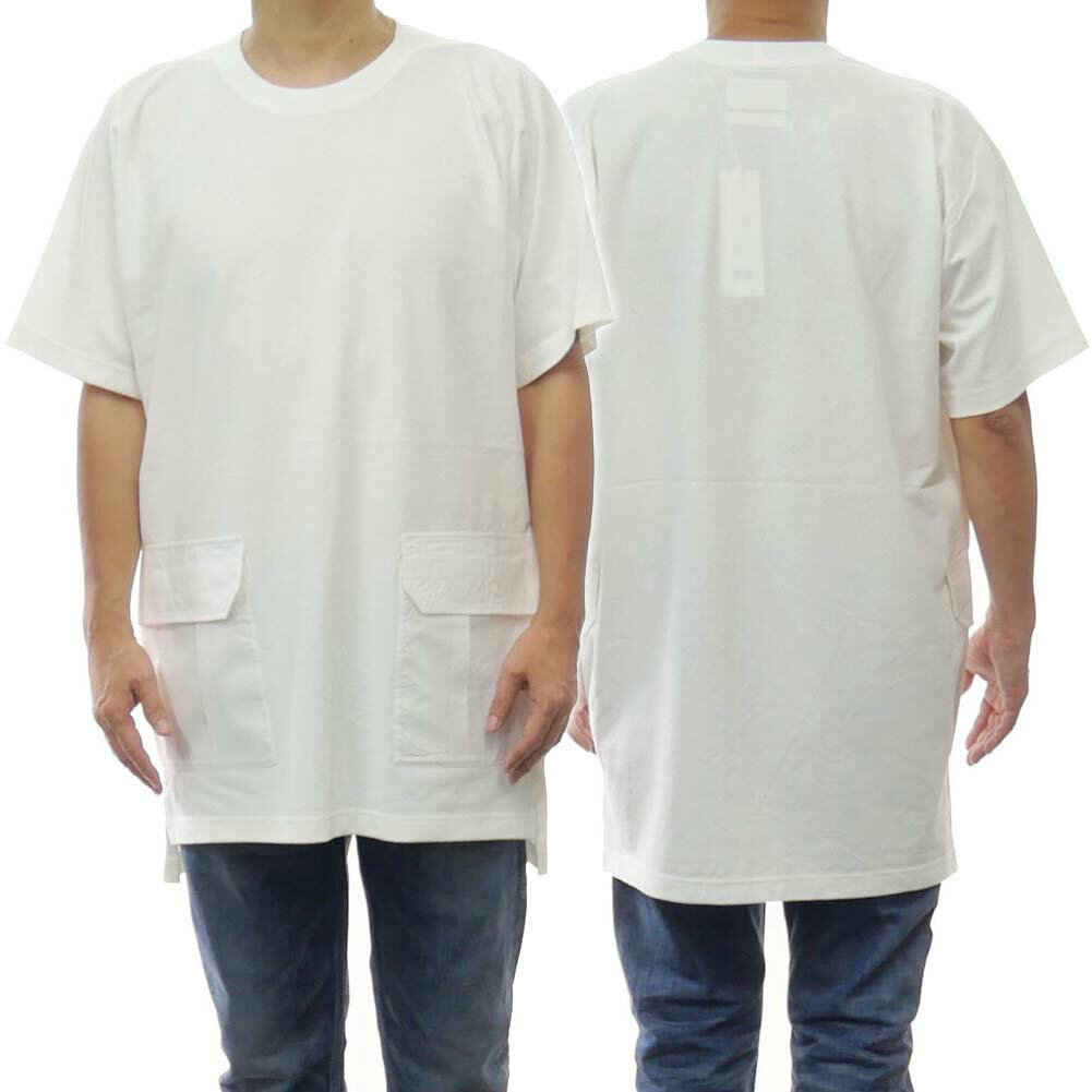 乐天商城 - Y-3 ワイスリー メンズ クルーネックTシャツ HZ8863 POCKET SS TEE オフホワイト