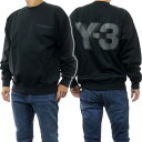 Y-3 ワイスリーメンズ トレーナー JE9276 LOGO CREW ブラック