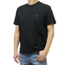 AMI PARIS アミパリス メンズクルーネックTシャツ BFUTS035.724 ブラック