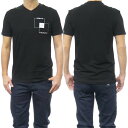 ARMANI EXCHANGE アルマーニエクスチェンジ メンズVネックTシャツ 3DZTHP ZJE6Z ブラック /2024春夏新作