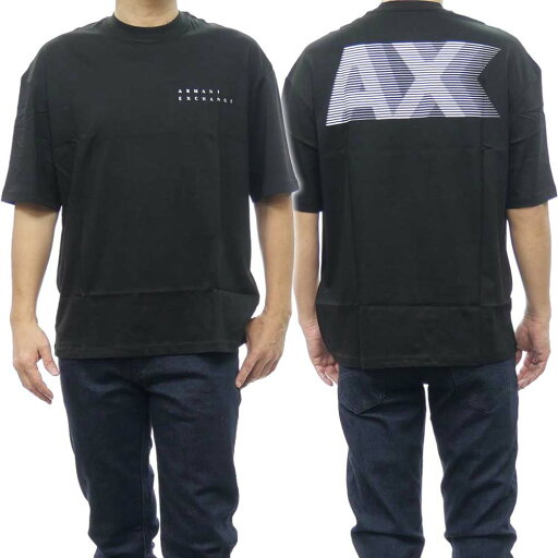 ARMANI EXCHANGE アルマーニ エクスチェンジ A/X メンズ クルーネックTシャツ 3DZTHJ ZJBYZ ブラック ARMANI EXCHANGE アルマーニ エクスチェンジ A/X メンズ クルーネックTシャツ 3DZTHJ ZJBYZ ブラック
