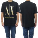 ARMANI EXCHANGE アルマーニエクスチェンジ メンズクルーネックTシャツ 8NZTPQ ZJH4Z ブラック /2024春夏新作