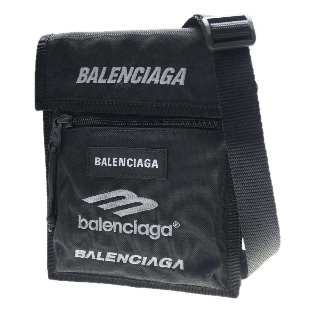 BALENCIAGA バレンシアガ メンズショルダーバッグ 655982 2AAXT / EXPLOR POU ST S ブラック /2024春夏新作