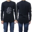 BALR. ボーラー メンズクルーネックロングTシャツ B1111.1032 / olaf straight Stain Football Longsleeve T-shirt ブラック