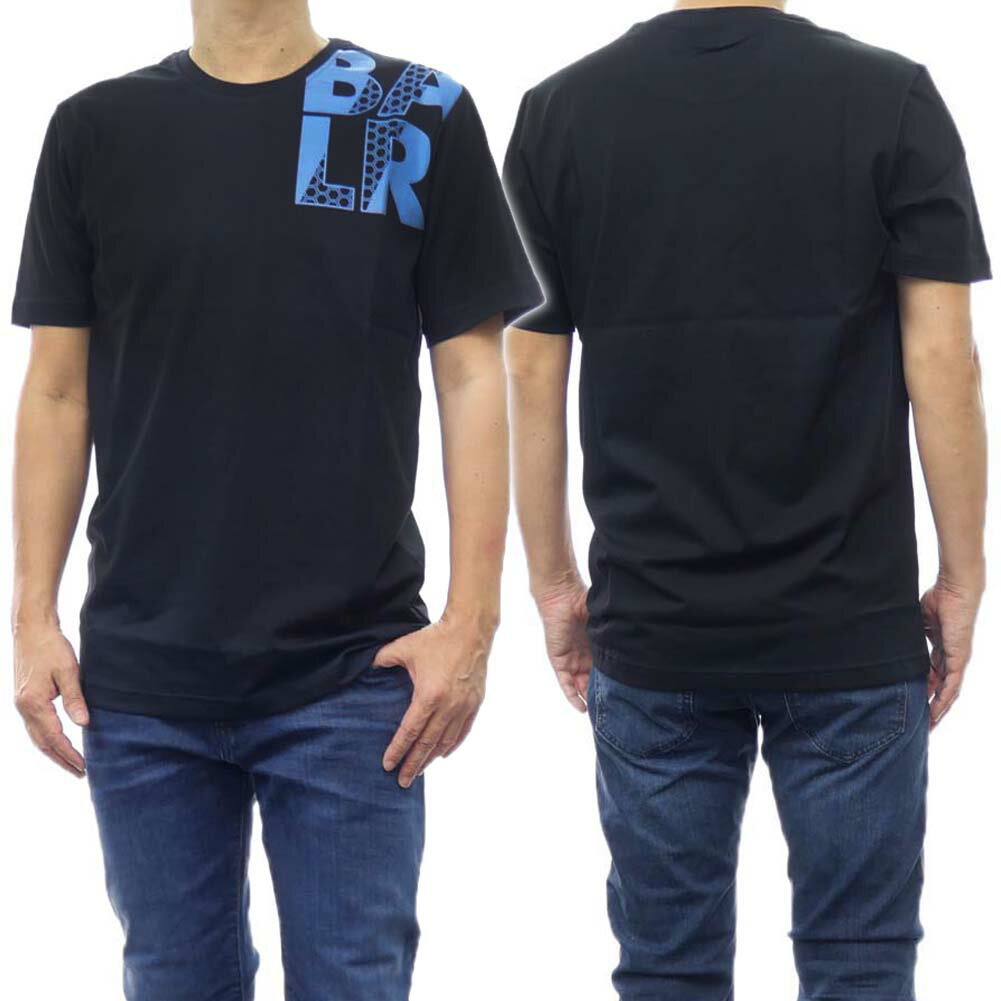 乐天商城 - BALR. ボーラー メンズ クルーネックTシャツ B1112.1241 STRIPE REGULAR T-SHIRT ブラック