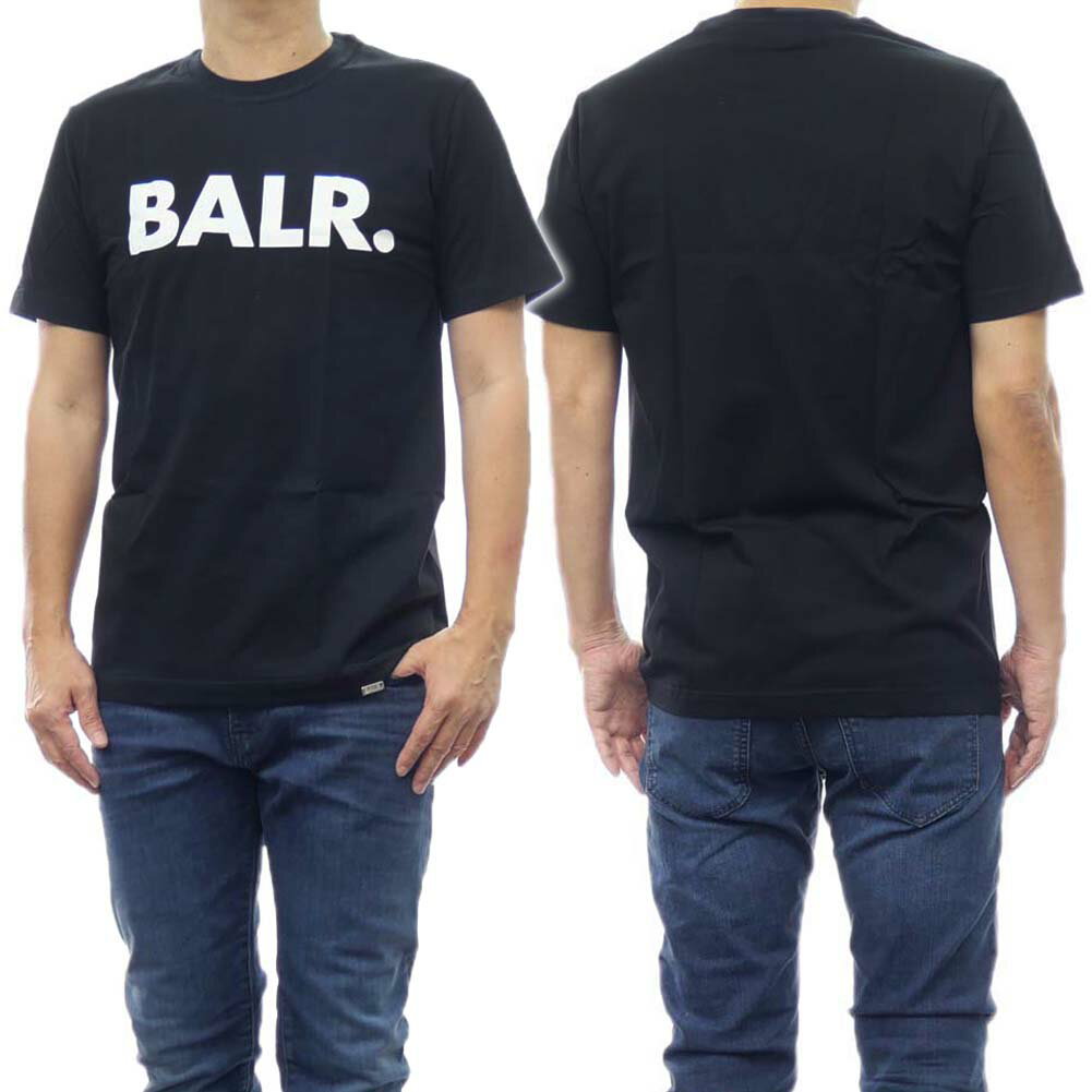 乐天商城 - BALR. ボーラー メンズ クルーネックTシャツ B1112.1048 BRAND STRAIGHT T-SHIRT ブラック
