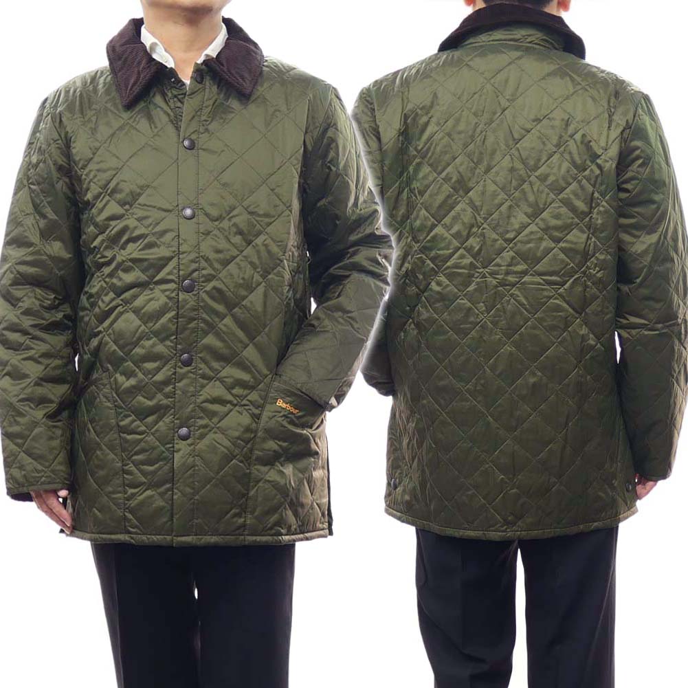 バブアー キルティングコート メンズ BARBOUR バブアー メンズキルティングジャケット MQU0001 / LIDDESDALE QUILT オリーブ