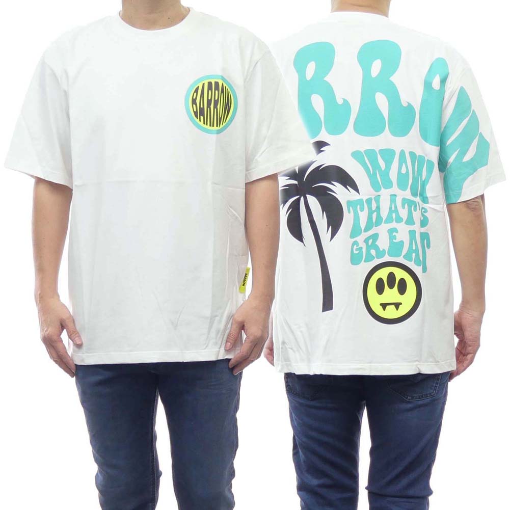 樂天商城 - BARROW バロウ メンズ クルーネックTシャツ 034048 ホワイト
