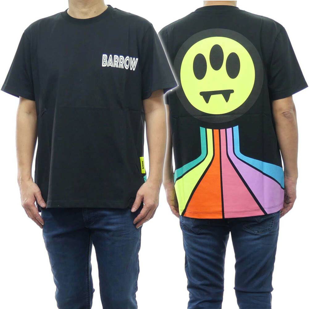 樂天商城 - BARROW バロウ メンズ クルーネックTシャツ 034081 ブラック