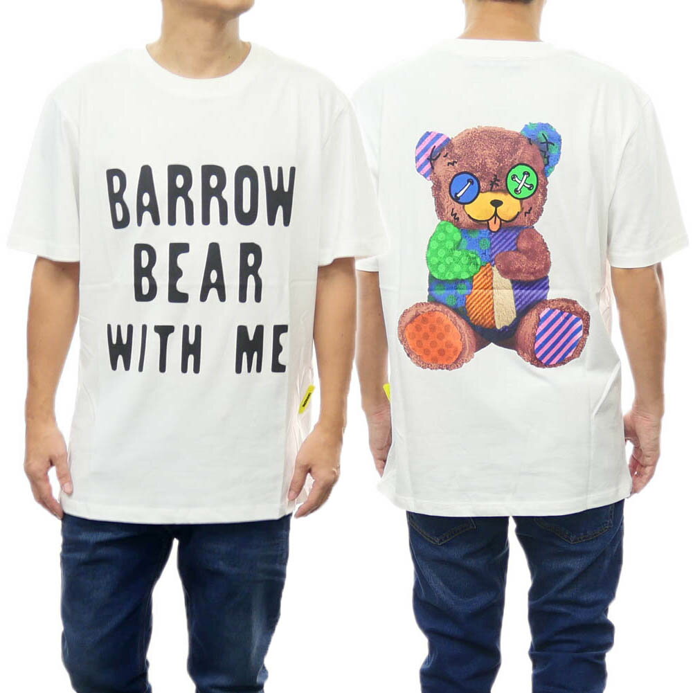 乐天商城 - BARROW バロウ クルーネックTシャツ F3BWUATH130 ホワイト