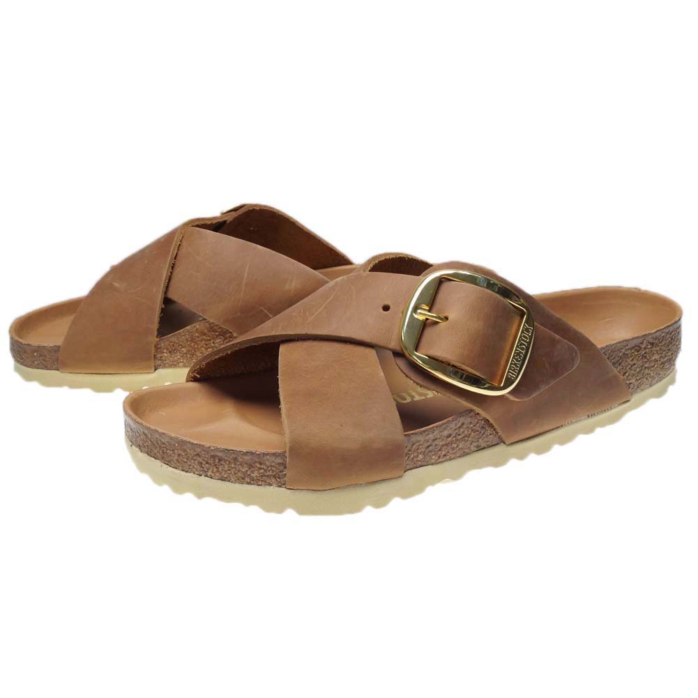 BIRKENSTOCK ビルケンシュトック レディースクロスストラップサンダル 1020164 / SIENA BIG BUCKLE（シエナビッグバックル） レギュラー幅 ブラウン