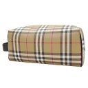 BURBERRY バーバリー メンズセカンドバッグ/ポーチバッグ 8065628 1 / WASHBAG DFC ブラウン×ベージュ