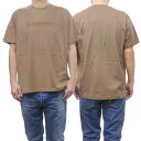 バーバリー Tシャツ メンズ BURBERRY バーバリー メンズクルーネックTシャツ 8083128 1 / HARRISTON キャメル /2024春夏新作