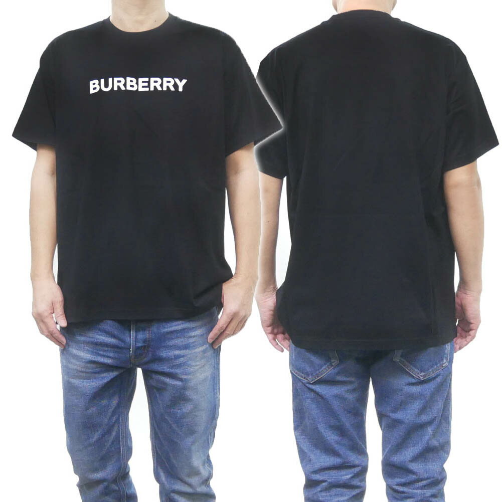 BURBERRY バーバリー メンズクルーネックTシャツ 8084233 1 / HARRISTON ブラック /2024春夏新作