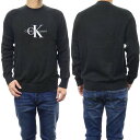 CALVIN KLEIN JEANS カルバンクラインジーンズ メンズクルーネックニット セーター J323408 ブラック