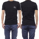 CALVIN KLEIN JEANS カルバンクラインジーンズ メンズクルーネックTシャツ J320936 ブラック /2024春夏新作