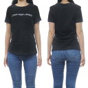 CALVIN KLEIN JEANS カルバンクラインジーンズ レディースクルーネックTシャツ J220253 ブラック /2024春夏新作