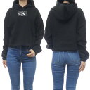 CALVIN KLEIN JEANS カルバンクラインジーンズ レディースプルオーバーパーカー J222962 ブラック /2024春夏新作