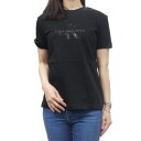 CALVIN KLEIN JEANS カルバンクラインジーンズ レディースクルーネックTシャツ J224983 ブラック 2025春夏新作(4)