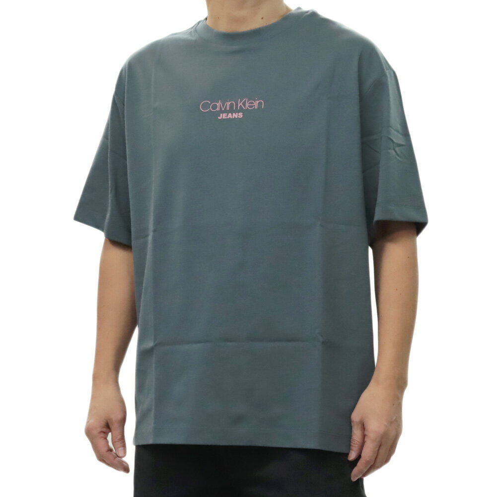Rakuten - CALVIN KLEIN JEANS カルバンクラインジーンズ メンズクルーネックTシャツ 4RC815G ブルーグレー 2026春夏新作