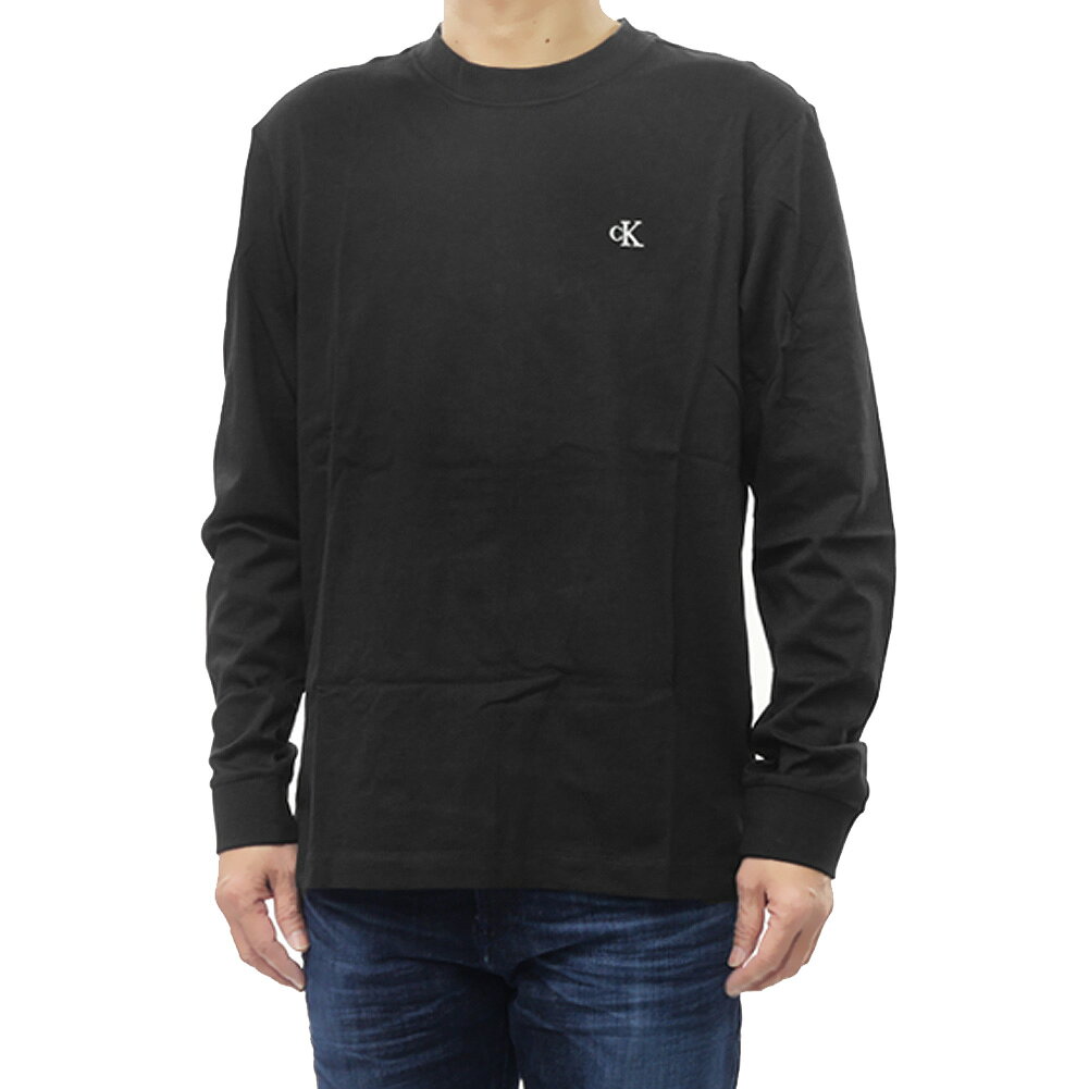 樂天商城 - CALVIN KLEIN JEANS カルバンクラインジーンズ メンズロングTシャツ 4RD247G ブラック 定番人気商品
