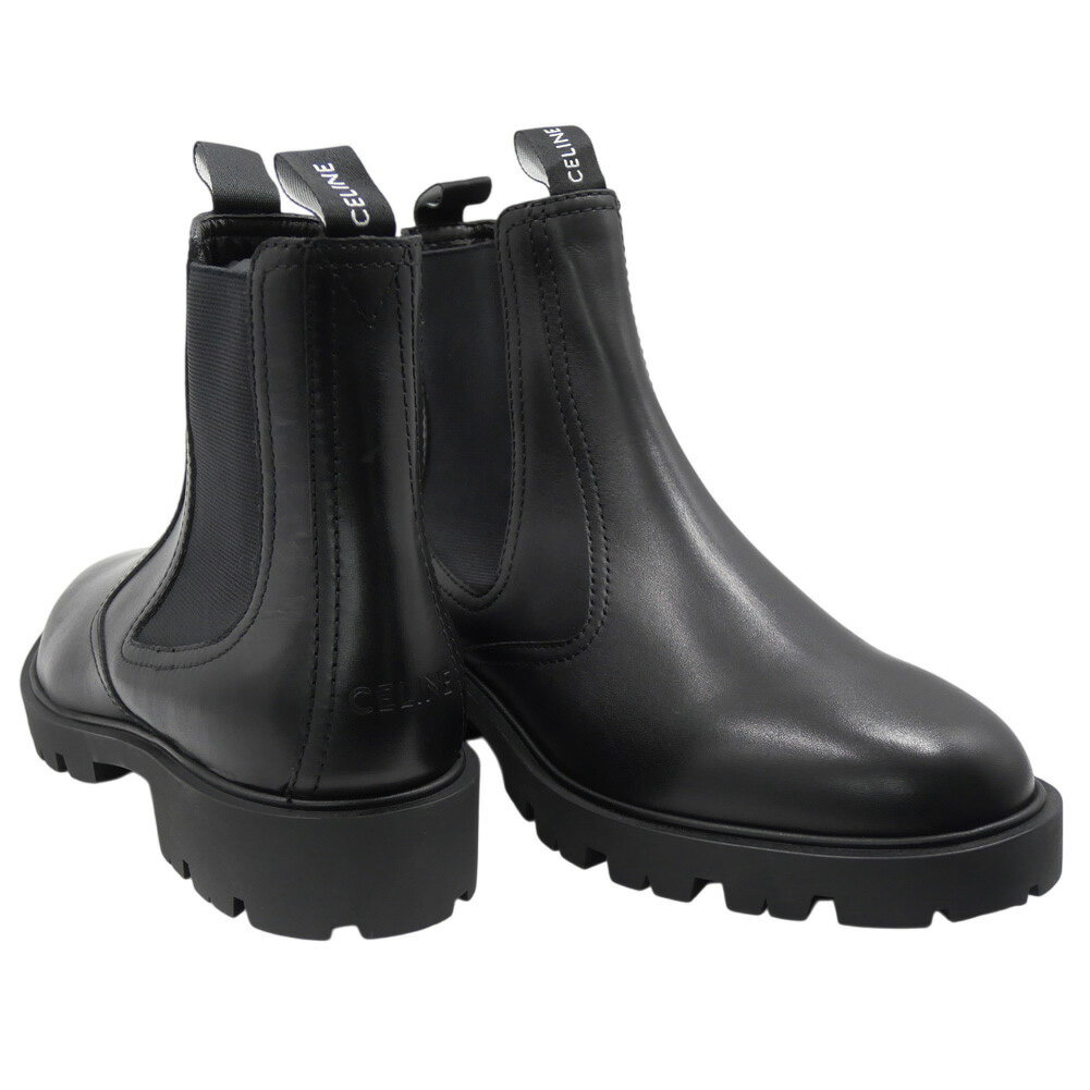 CELINE セリーヌ メンズブーツ 344323579C / MARGARET SHINY BULL OHELSEA BOOT 15 ブラック