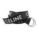 CELINE セリーヌ メンズダブルリングナイロンベルト 45AVS2AEO Medium ブラック 2025春夏新作