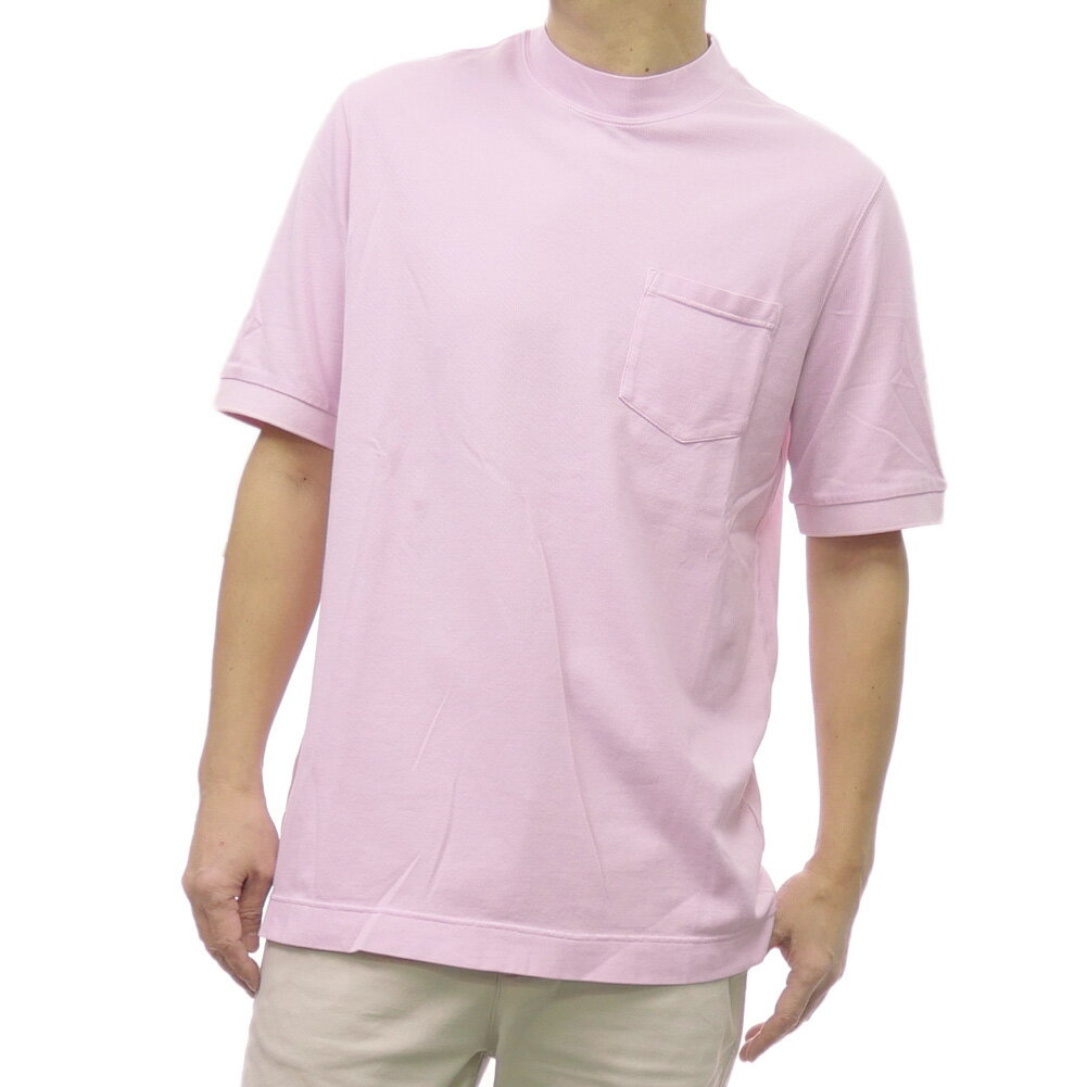 乐天商城 - CIRCOLO1901 チルコロ1901 メンズモックネックTシャツ CN4295 ピンク