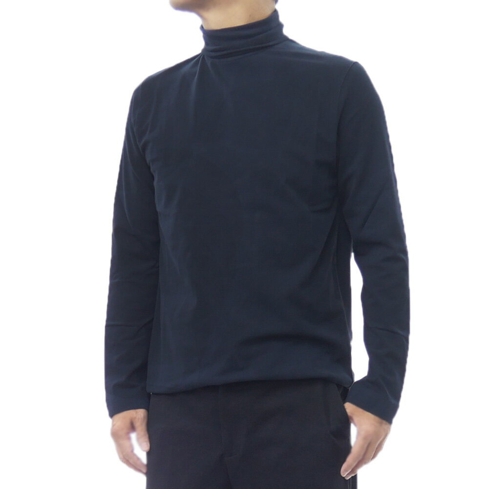 樂天商城 - CIRCOLO1901 チルコロ1901 メンズタートルネックロングTシャツ CN4950 ネイビー