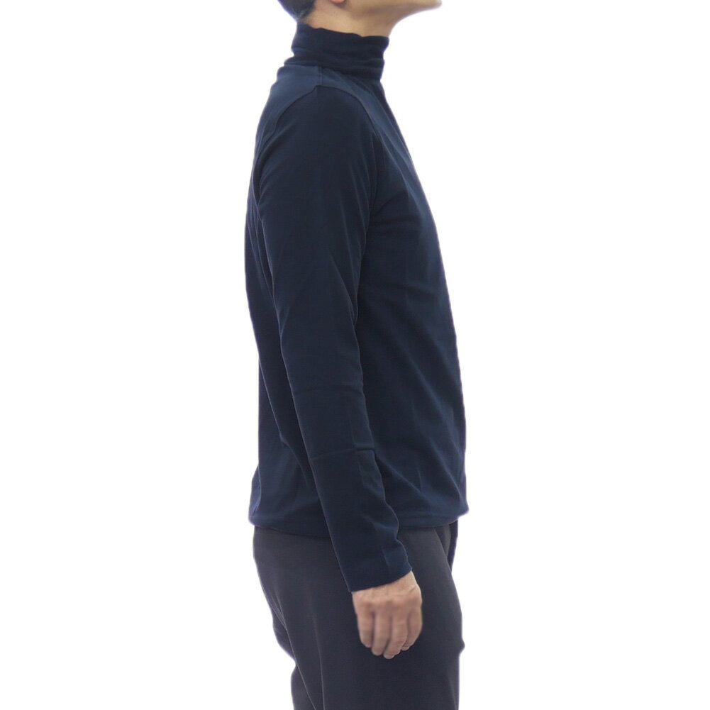 CIRCOLO1901 チルコロ1901 メンズタートルネックロングTシャツ CN4950 ネイビー
